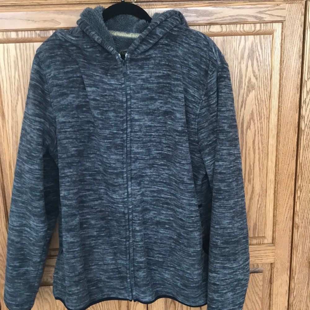 Gray fleece lined hoodie xl mens